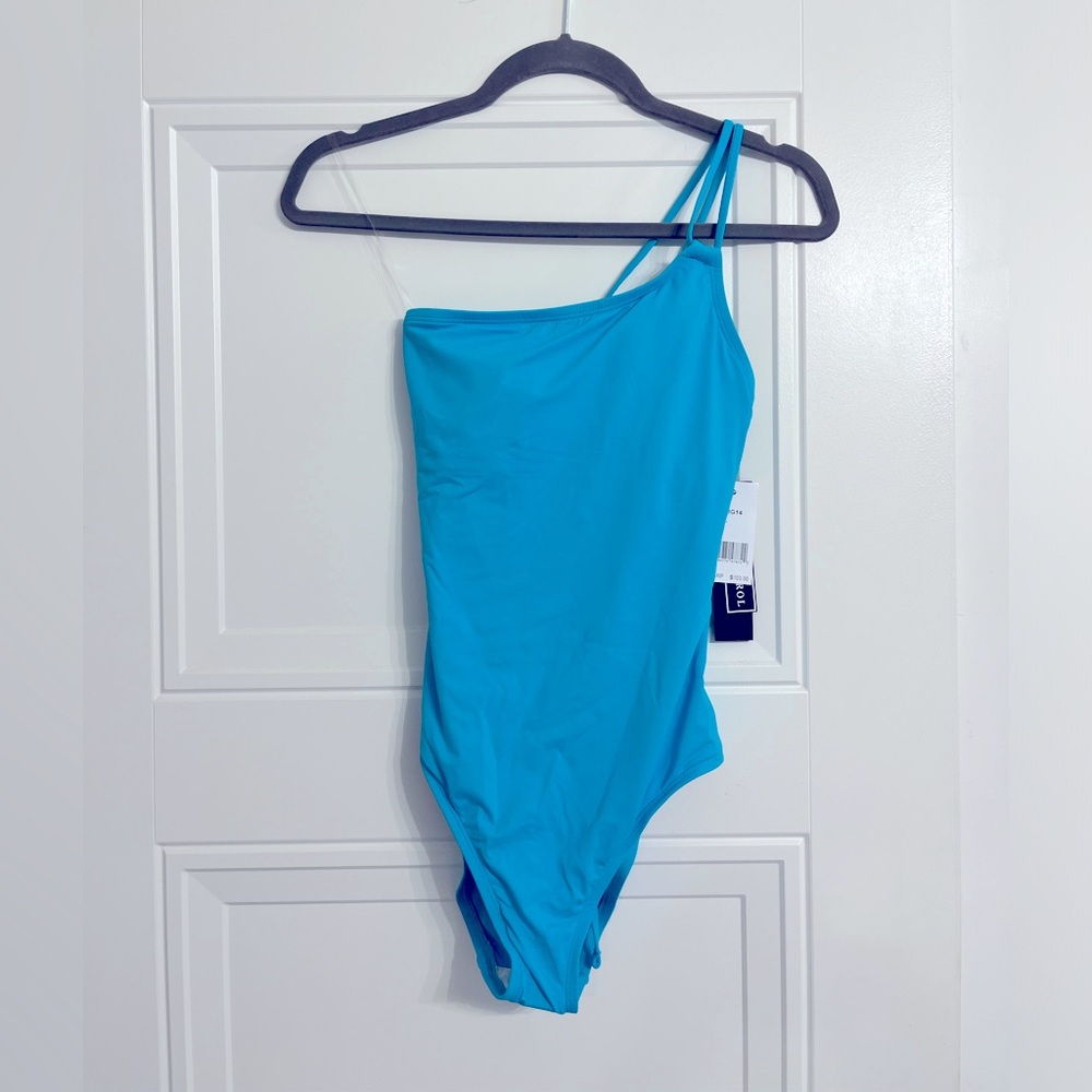Women’s La Blanca teal one piece size 4